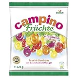 Campino Früchte – 1 x 325g – Leckere Fruchtbonbons in vier verschiedenen Sorten