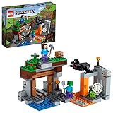 LEGO 21166 Minecraft Die verlassene Mine Bauset, Zombiehöhle mit Figuren: Schleim, Steve und Spinne