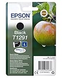 Epson 235M161 Original T1291 Apfel Tinte (SX420W BX320FW SX620FW BX/SX525WD BX625FWD BX305FW B42WD BX925FWD BX635FWD BX535WD SX435/440W BX630FW SX235W WF7015 7515 7525 3010 3520 3540) schwarz