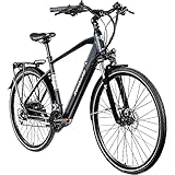 ZÜNDAPP Z810 Herren E-Bike Trekkingrad Pedelec E-Trekkingrad Fahrrad Trekking Bike StVZO (schwarz, 52 cm)