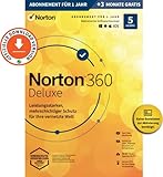 Norton 360 Deluxe 2022 | 5-Geräte 15 Monate | 1 Benutzer | 15 Monate | PC/Mac/Mobile | Aktivierungscode per Email