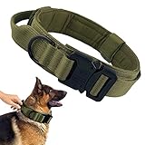 K9 Halsband Taktisches Hundehalsband mit Griff, Nylon Hundehalsband Große Hunde Verstellbares Hundehalsband, Große XL