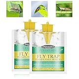 GIRAFEDA 2 Stück Fliegenfallen Profi Fliegenfänger Fly Trap Bag Outdoor Einweg Fliegen Fallen Wasser Biologische Falle für Fliegen Fruchtfliegenfalle Insektenfänger für Home Garden Outdoor