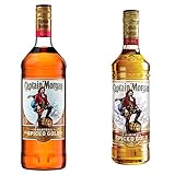 Captain Morgan Original Spiced Gold | Blended Rum | Karibischer Geschmack | 35% vol | 1000ml Einzelflasche | & Original Spiced Gold | Blended Rum | Karibischer Geschmack | 35% vol | 700ml