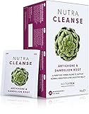 NutraCleanse - Entgiftungstee/Detox-Tee mit Artischocken & Löwenzahnwurzel - Unterstützt die Entgiftung & fördert die Verdauung - 20 verpackte, wiederverwendbare Teebeutel - Kräutertee - Nutra Tea