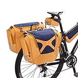 Generic Fahrradrahmen-Taschen für Fahrräder, wasserdichte klappbare Mountainbike-Rückentasche im Freien Satteltasche Regaltasche Rückentasche