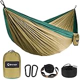 BTRWOR Hängematte - Hängematte Outdoor - Ultraleichte Reise Camping Hängematte - 300kg Tragkraft, Atmungsaktiv, Schnelltrocknendes Fallschirm Nylon - für Trekking,Survival,Garten