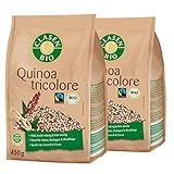 2x CLASEN BIO Quinoa Tricolore - Fairtrade, vegan und glutenfrei, biologischer Anbau - 450 g