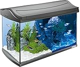 Tetra AquaArt LED Aquarium-Komplett-Set 60 Liter - inklusive LED-Beleuchtung, Tag- und Nachtlichtschaltung, EasyCrystal Innenfilter und Aquarienheizer, Farbe: Anthrazit