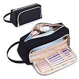 KALIDI Federmäppchen, Etui Große Kapazität 2 Fach Federtaschen Unisex Mäppchen Stiftetasche Bleistift Beutel Federmappe Schulsachen Pencil Case mit Tragegriff für Schule Büro Mädchen Damen Student