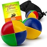 BRIMBAO - Jonglierbälle Anfänger und Profi [Extra Starke Nähte] - 3 STK Jonglierbälle Kinder Anfänger + Ebook zum jonglieren Lernen - Jonglierbälle Profi - Juggling Balls - Jonglierball jonglage