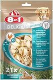 8in1 Delights Pro Dental Knochen XS - gesunde Kauknochen für mini Hunde zur Zahnpflege, 21 Stück