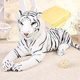 JOZIP Weiches Plüschtier Löwe Tiger Hirsch Plüschtier Kissen Tier Löwe Plüsch Kawaii Puppe Baumwolle Spielzeug für Kinder E 80cm