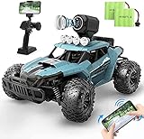 DEERC Ferngesteuertes Auto 1:16 RC Truck mit 720P Kamera Foto WiFi Übertragung 2.4Ghz 2 Akku 60 Minuten Spielzeit Offroad Truggy für Erwachsene und Kinder (36W)