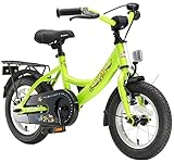 BIKESTAR Kinderfahrrad für Mädchen und Jungen ab 3-4 Jahre | 12 Zoll Kinderrad Classic | Fahrrad für Kinder Grün | Risikofrei Testen