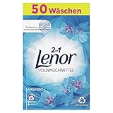 Lenor Waschmittel Pulver, Waschpulver, Vollwaschmittel, 50 Waschladungen, Lenor Aprilfrisch mit Duft von Frühlingsblumen (3.25 kg)