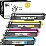 Smart Ink kompatible Tonerkartusche als Ersatz für Brother TN247 TN-243CMYK TN 247 (Schwarz Cyan Magenta Gelb) kompatibel mit Brother MFC-L3750CDW DCP-L3550CDW MFC-L3770CDW HL-L3230CDW HL-L3210CW