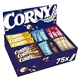 Corny Mix Box - Müsliriegel, Haferriegel und Nussriegel Großpackung, 75 Riegel