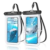 YOSH wasserdichte Handyhülle 7,0 Zoll (2 Stück), Handy Wasserschutzhülle für Schwimmen Baden und Kochen, IPX8 Waterproof Phone Case Kompatibel mit iPhone 14 13 12 11 Pro XS Max XR X Samsung S22 S21