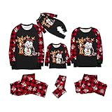 Paare Schlafanzug Weihnachts Pyjama Set Weihnachtspullover Familie Pyjama Set Weihnachts Nachtwäsche Eltern Kind Pyjamas Overall Winter Warme Hausanzug Familie Weihnachtspyjama Herren