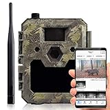 icuserver Wildtierkamera icucam 4G / LTE - 4000 Bilder zu jeder neuen 4G-Kamera - Wildkamera mit Bewegungsmelder Nachtsicht Handyübertragung - Full-HD Video 40m Reichweite