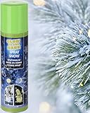 150ml Schneespray Weihnachtsbaum Glow in the dark Schnee Spray Baum Kunstschnee Dekoschnee Spraydose Snow Foam Weihnachtsdeko Sprühschnee Deko Fake Snow Spray Fenster Weihnachten Kunstschnee Spray