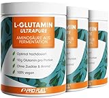 L-Glutamin Pulver 1500g vegan, optimal hochdosiert & geschmacksneutral, L-Glutamin ohne Zusatzstoffe, ultrapure mit über 99,9% Reinheit, L-Glutamine aus Fermentation, laborgeprüft, Vorrat für 150 Tage