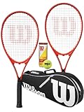 Wilson Pro Staff Excel (GX) Tennisschläger Twin Set + Wilson Advantage Black Bag & 3 Penn Tennisbälle