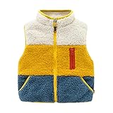 Lobmouse Baby Gilets Jungen Mädchen Fleece Weste Kleinkind Weste Kinder Ärmellos Kapuze Warmer Mantel Niedlich Reißverschluss Jacken Strickjacke Oberbekleidung Herbst Winter