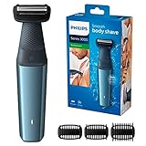 Philips Bodygroom Series 3000 Herren Körperrasierer mit 3 Kammaufsätzen zum Trimmen (Modell BG3015/15)Schnittlänge Mindest. 3mm, max. 7mm