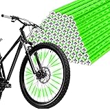 flintronic 48 Stück Speichenreflektoren Fahrrad, wasserdichter Speichenreflektor Einfach zu montierende Speichenräder, mit 360° Warn-Reflexionsmaterial für alle gängigen Speichenräder