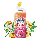 WC-Ente Total Aktiv Gel, Flüssiger WC-Reiniger, Toilettenreiniger, Cosmic Peach, 750 ml