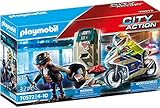 PLAYMOBIL® 70572 Polizei-Motorrad: Verfolgung des Geldräubers