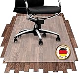 VTP HOMESTYLE Bodenschutzmatte Bürostuhl − Durchsichtige Bürostuhl Unterlage 90x120 cm − Schützende Schreibtischstuhl Unterlage