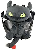 Dragons / Drachenzähmen 3D Rucksack Ohnezahn / Toothless 60cm, riesen Plüsch