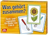 Was gehört zusammen?: Denk- und Legespiele für Kinder von 3 bis 6.