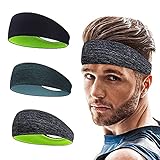 Roysmart Sport Stirnband, Schweißband Anti Rutsch für Jogging, Laufen, Wandern, Fahrrad - Stirnbänder für Herren und Damen.