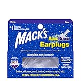 Macks Aqua Block Ohrstöpsel Transparent farblos 2 Pairs