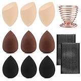 9 Stk/Packung Makeup Schwamm,Beauty Blender Sponge,Makeup Ei,Canvalite Latexfrei Makeup Schwämme Kit mit Schwammhalter und Haarhalter