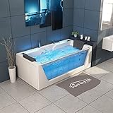 Tronitechnik® Whirlpool Badewanne KOS 2 179cm x 85cm mit Heizung, Hydromassage, Bachlauf und Farblichtherapie