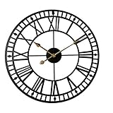 Haushaltswanduhr Retro Schmiedeeisen DIY Uhr Quarzuhr Gartenuhren 40/60 cm Dekorative Wanduhr für Gärten, Arbeitszimmer, Tavernen - 40 cm