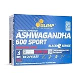 OLIMP- Ashwagandha 600 Sport Caps. Bio Ashwaganda-Wurzel-Extrakt (KSM-66) hochdosiert. (60 Kapseln)