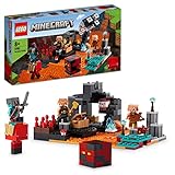 LEGO 21185 Minecraft Die Netherbastion Action-Spielzeug mit Figuren, inkl. Piglin, Set für Jungen und Mädchen ab 8 Jahre