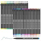 Fineliner Stifte Set,Koilox 36 color Spitze 0,4 mm Filzstift Stifte feiner Spitze zum Zeichnen und Schreiben von Skizzen, Journaling, Notizen, Comics, Malbuch Comics, Malbuch