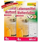 inseko 8 x Lebensmittelmotten Falle I insektizidfrei und geruchlos I Made in Germany (8)