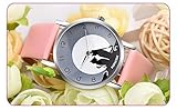 Uhr Damen Armbanduhr Damenuhren Quarz Lederuhr Analog Faux Cute Cat Womens Damenuhr Uhr Damen Herren Armbanduhr Damenuhren Uhr.218