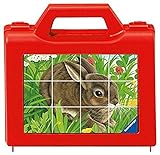 Ravensburger Kinderpuzzle - 07412 Tiere - Würfelpuzzle mit 12 Teilen, Puzzle für Kinder ab 4 Jahren