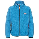 Trespass Mario, Blue Marl, 11/12, Warme Fleecejacke 300g/m² für Kinder / Jungen 2-12 Jahre, 11-12 Jahre, Blau