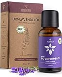 Heldengrün® BIO Lavendelöl [100% NATURREIN] - Lavandula Angustifolia - Ätherische Öle Bio - Beruhigendes & wohltuendes Aromaöl - Lavendelöl Bio aus Griechenland - Lavendelöl ätherisch