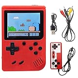 RUIZHI Handheld-Spielekonsole, tragbare 400-Spiele-Mini-Retro-Videospiel-Player-Konsole, Klassische Retro-Taschenkonsole, 3-Zoll-Farbbildschirm, Unterstützung für Zwei-Spieler-Spiele